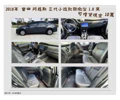 買車送現金 2018年 豐田 阿提斯 1.8 黑 再退你現金10萬元喔！！！！